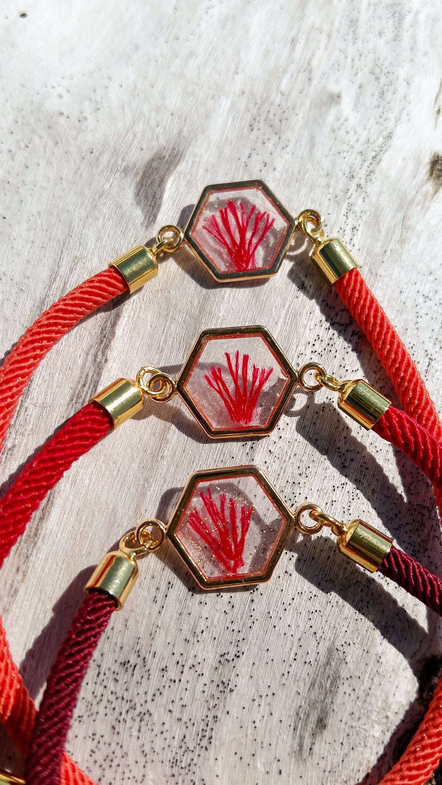 Pulsera Coral Rojo